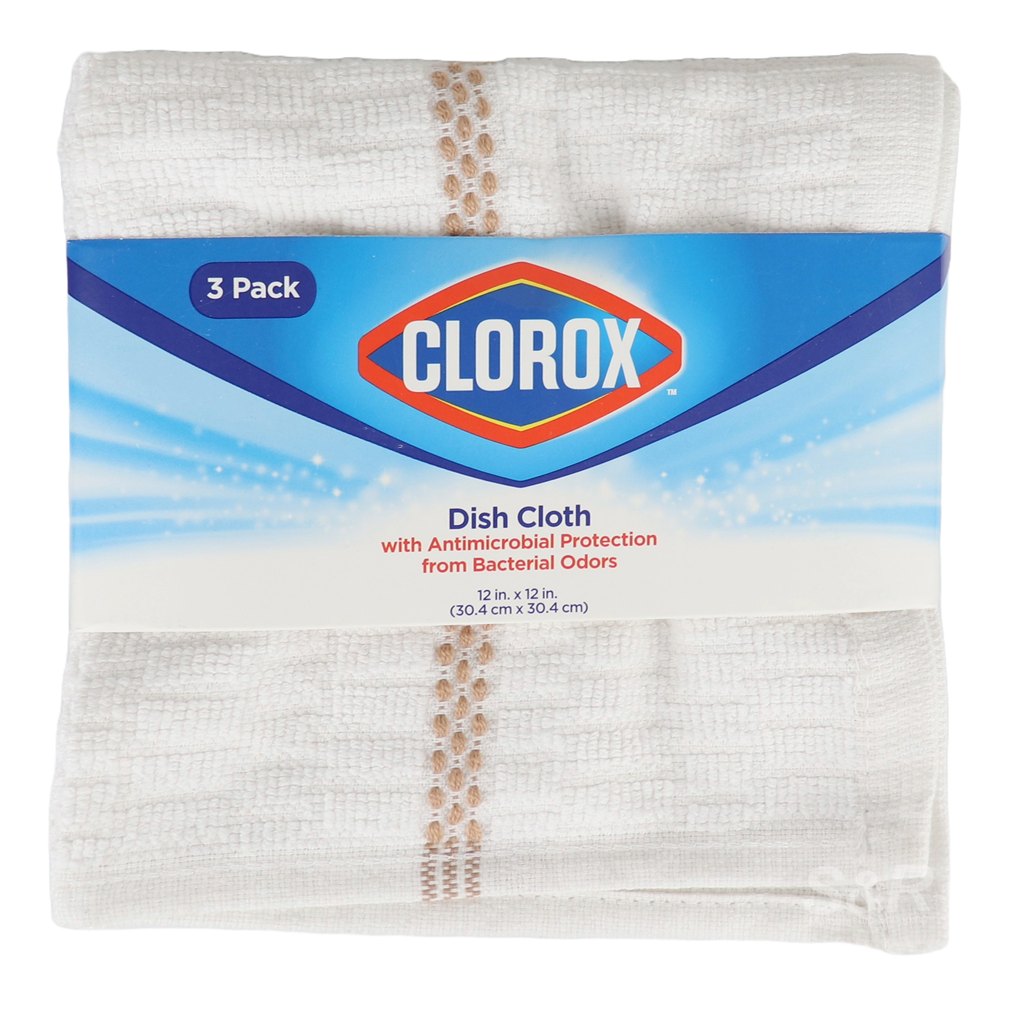 Clorox Dish Cloth 12x12in 3pcs Clorox Dish Cloth 12x12in 3pcs